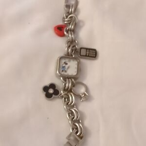 Minnie Mouse Charm Bracelet Watch